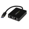 StarTech.com USB 3.0 – kaksiporttinen Gigabit Ethernet -sovitin NIC USB-portilla
