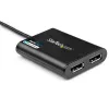 StarTech.com USB 3.0 – Dual DisplayPort -sovitin – 4K 60 Hz, 3.2 Gen 1 (3.1 Gen 1), USB Type-A, DisplayPort-lähtö, 4096 x 2160 pikseliä