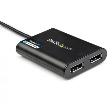 StarTech.com USB 3.0 – Dual DisplayPort -sovitin – 4K 60 Hz, 3.2 Gen 1 (3.1 Gen 1), USB Type-A, DisplayPort-lähtö, 4096 x 2160 pikseliä