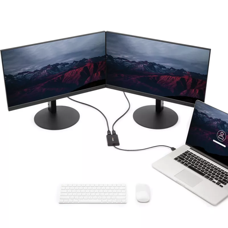 StarTech.com USB 3.0 – Dual DisplayPort -sovitin – 4K 60 Hz, 3.2 Gen 1 (3.1 Gen 1), USB Type-A, DisplayPort-lähtö, 4096 x 2160 pikseliä