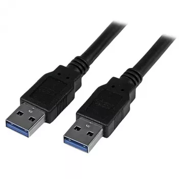 StarTech.com USB3SAA3MBK USB 3.0 -kaapeli, USB-A – USB-A, uros–uros, USB 3.1 Gen 1 (5 Gbps), 3 m (10 ft), musta