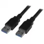 StarTech.com USB3SAA3MBK USB 3.0 -kaapeli, USB-A – USB-A, uros–uros, USB 3.1 Gen 1 (5 Gbps), 3 m (10 ft), musta