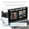 StarTech.com USBCAUDIO2 USB-C – 3,5 mm TRRS -kuulokkeiden/headsetin ääni-sovitin, 32-bittinen DAC, Thunderbolt-yhteensopiva, 12,7 cm, musta