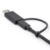 StarTech.com 3ft (1 m) USB-C-kaapeli USB-A-adapteridonglella – hybridi 2-in-1-USB-C-kaapeli USB-A:lla – USB-C–USB-C (10 Gbit/s/100W PD), USB-A–USB-C (5 Gbit/s) – ihanteellinen hybriditelakointiasemaan