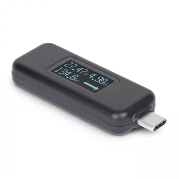 StarTech.com USB-C-virtatesteri, digitaalinen yleismittari, kaksisuuntainen jännite- ja virtamittari, jopa 240W PD EPR, kannettava USB-C-kaapelin ja -portin tehonmittaustesteri