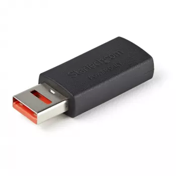 StarTech.com turvallinen lataava USB-datalohkojasovitin – uros-naaras USB-A vain lataus -sovitin – dataton lataus-/vain virta -sovitin puhelimelle/tabletille – datan estävä USB-suojasovitin