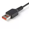 StarTech.com 3 ft (1 m) Secure Charging -kaapeli – USB-A–USB-C-datalohkoja, vain lataus -kaapeli – No-Data Power-Only -latauskaapeli puhelimelle/tabletille – datan estävä USB-suojasovitinkaapeli