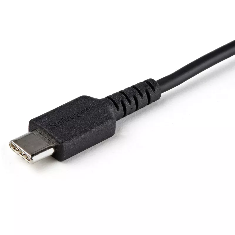 StarTech.com 3 ft (1 m) Secure Charging -kaapeli – USB-A–USB-C-datalohkoja, vain lataus -kaapeli – No-Data Power-Only -latauskaapeli puhelimelle/tabletille – datan estävä USB-suojasovitinkaapeli