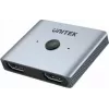 HDMI-kytkin Unitek V1163A 2x1 8K 60 Hz — 2 tuloa 1 lähtöön