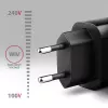 Axagon ACU-QC18 QC 3.0 1× LÄHTÖ seinälaturi 18W, sisätila, AC, musta