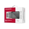 Axagon ACU-QC18 QC 3.0 1× LÄHTÖ seinälaturi 18W, sisätila, AC, musta