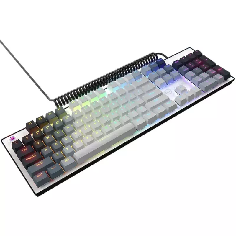 Mekaaninen näppäimistö LORGAR Azar 514 valkoinen RGB-taustavalolla, ENG-asettelu