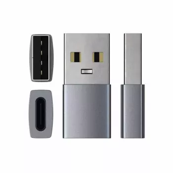 Kaapeliadapteri Satechi ST-TAUCM USB-A - USB-C harmaa