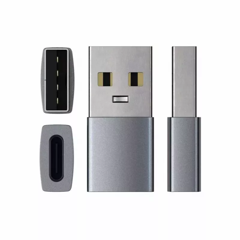 Kaapeliadapteri Satechi ST-TAUCM USB-A - USB-C harmaa