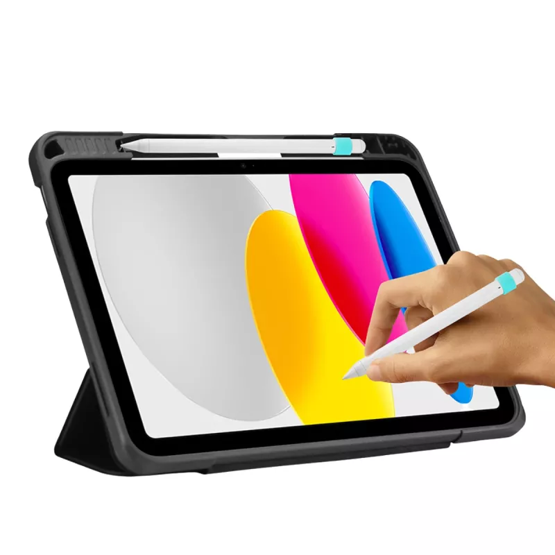 DEQSTER Rugged MAX -kotelo iPad 10,9 tuumalle (10. sukupolvi), musta