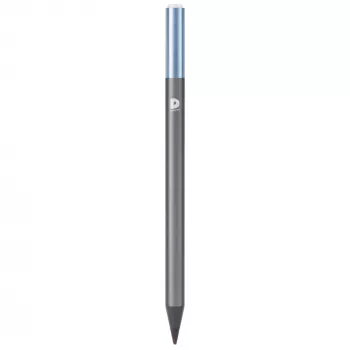 DEQSTER Pencil 2, tabletti, Apple, sininen, harmaa, Apple iPadit vuodesta 2018, harmaa, alumiini, polykarbonaatti (PC), polyoksimetyleeni (POM)