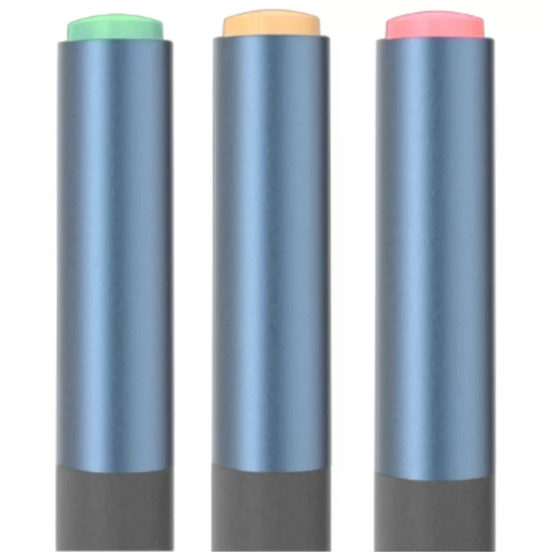 DEQSTER Pencil 2, tabletti, Apple, sininen, harmaa, Apple iPadit vuodesta 2018, harmaa, alumiini, polykarbonaatti (PC), polyoksimetyleeni (POM)