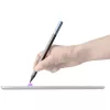 DEQSTER Pencil 2, tabletti, Apple, sininen, harmaa, Apple iPadit vuodesta 2018, harmaa, alumiini, polykarbonaatti (PC), polyoksimetyleeni (POM)