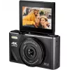 Easypix V64 Flip 20203 kompakti digikamera, 64 Mpx, 4K-video, 3 tuuman käännettävä näyttö, 18x digitaalinen zoom, WiFi