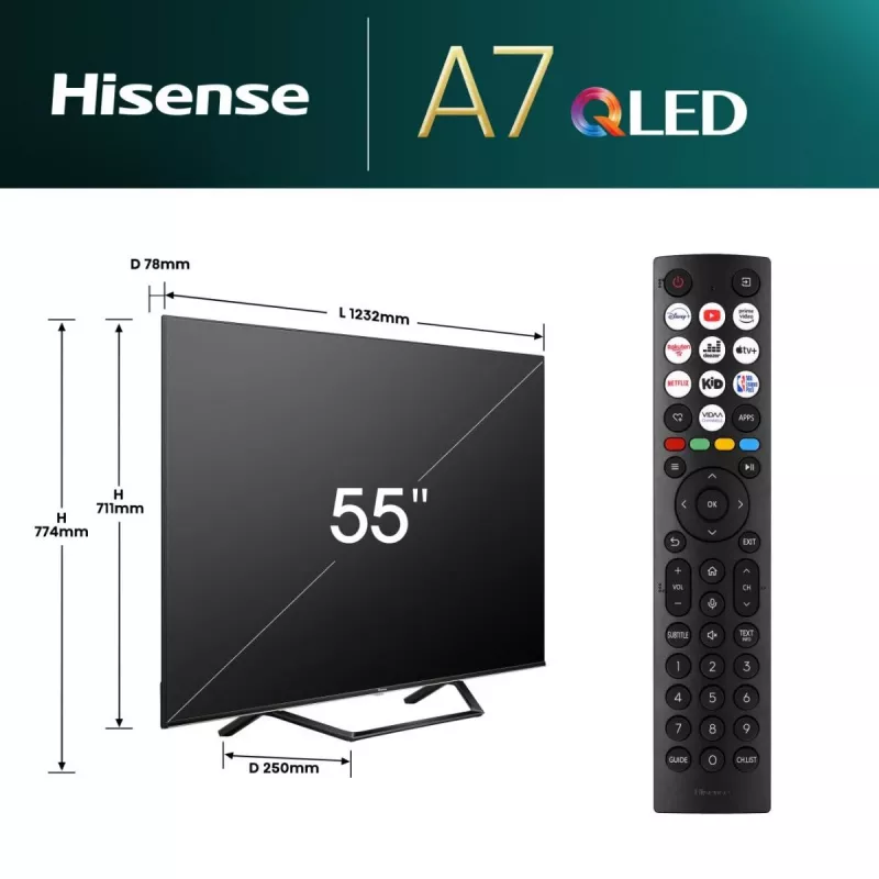 TV Hisense 55A7NQ 55