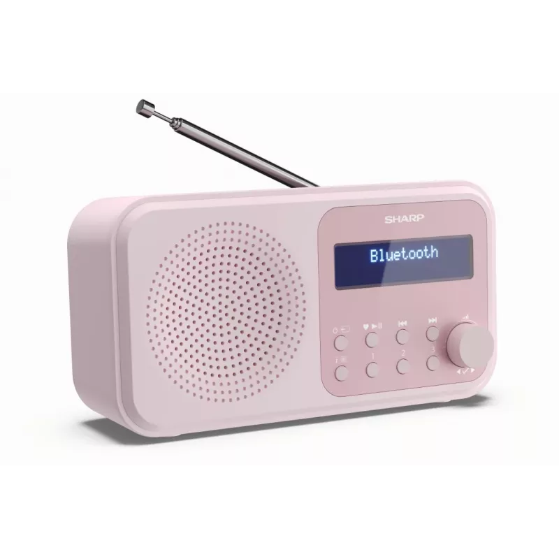 Kannettava radio Sharp DR-P420 digitaalivirittimellä DAB DAB+ FM pinkki