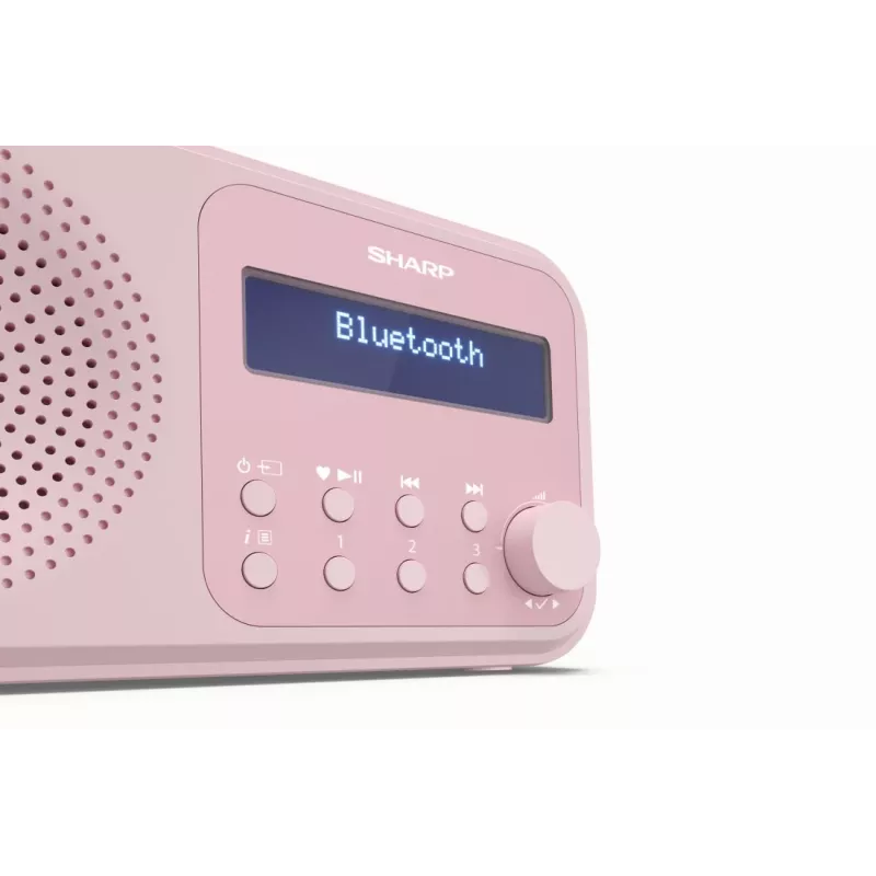Kannettava radio Sharp DR-P420 digitaalivirittimellä DAB DAB+ FM pinkki