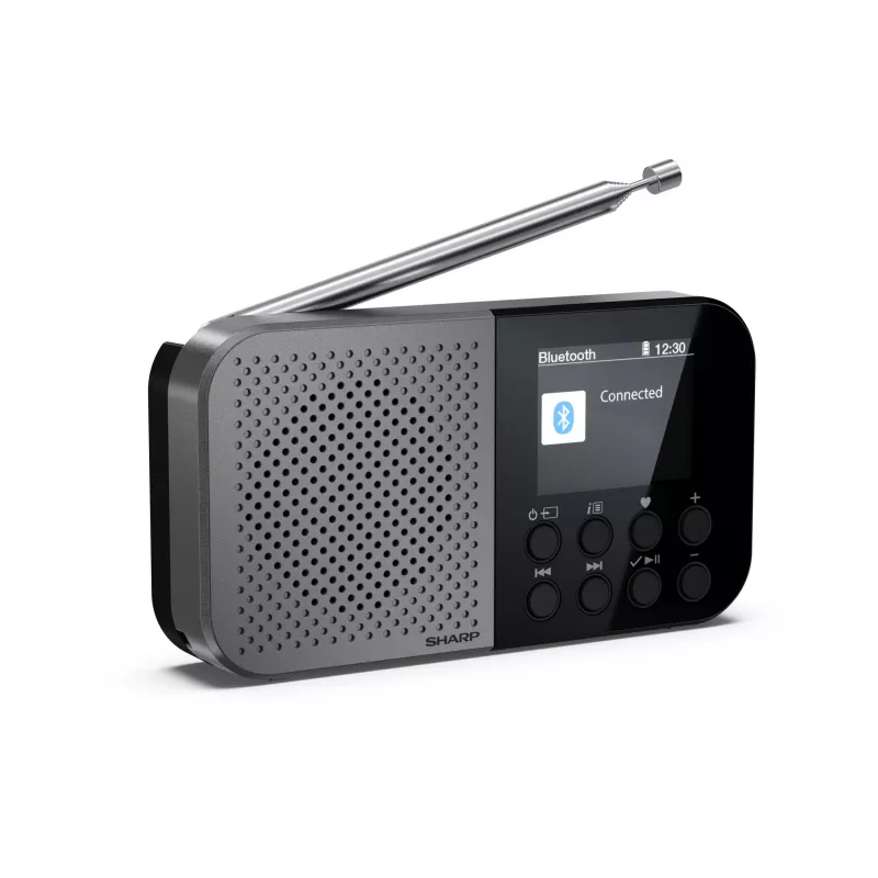 Henkilökohtainen radio Sharp DR-P520 digitaalivirittimellä DAB DAB+ FM