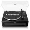 Lenco LS-430BK hihnavetoinen levysoitin, 4 sisäänrakennettua kaiutinta, Bluetooth, 40 W, 33/45 rpm, musta