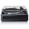 Lenco LS-430BK hihnavetoinen levysoitin, 4 sisäänrakennettua kaiutinta, Bluetooth, 40 W, 33/45 rpm, musta