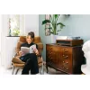 Hihnavetoinen audio-levysoitin Lenco LS-430BN ruskea manuaalinen 3-4 g neulapaino
