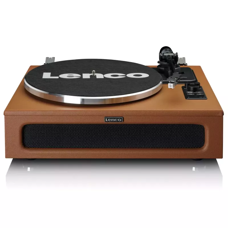 Hihnavetoinen audio-levysoitin Lenco LS-430BN ruskea manuaalinen 3-4 g neulapaino