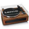 Hihnavetoinen audio-levysoitin Lenco LS-430BN ruskea manuaalinen 3-4 g neulapaino