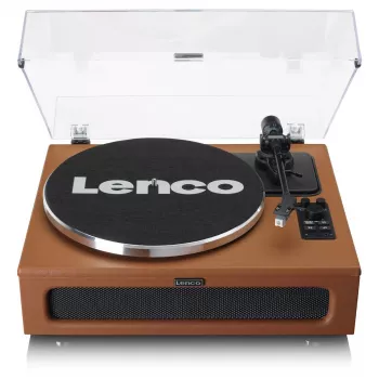 Hihnavetoinen audio-levysoitin Lenco LS-430BN ruskea manuaalinen 3-4 g neulapaino