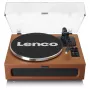 Hihnavetoinen audio-levysoitin Lenco LS-430BN ruskea manuaalinen 3-4 g neulapaino