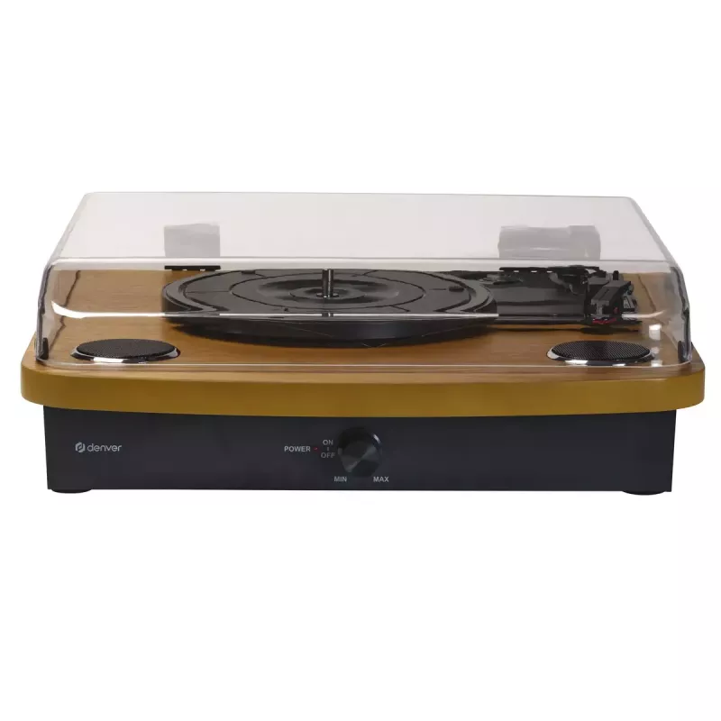 Denver VPL-230LW musta puu puoliautomaattinen levysoitin 2W RMS