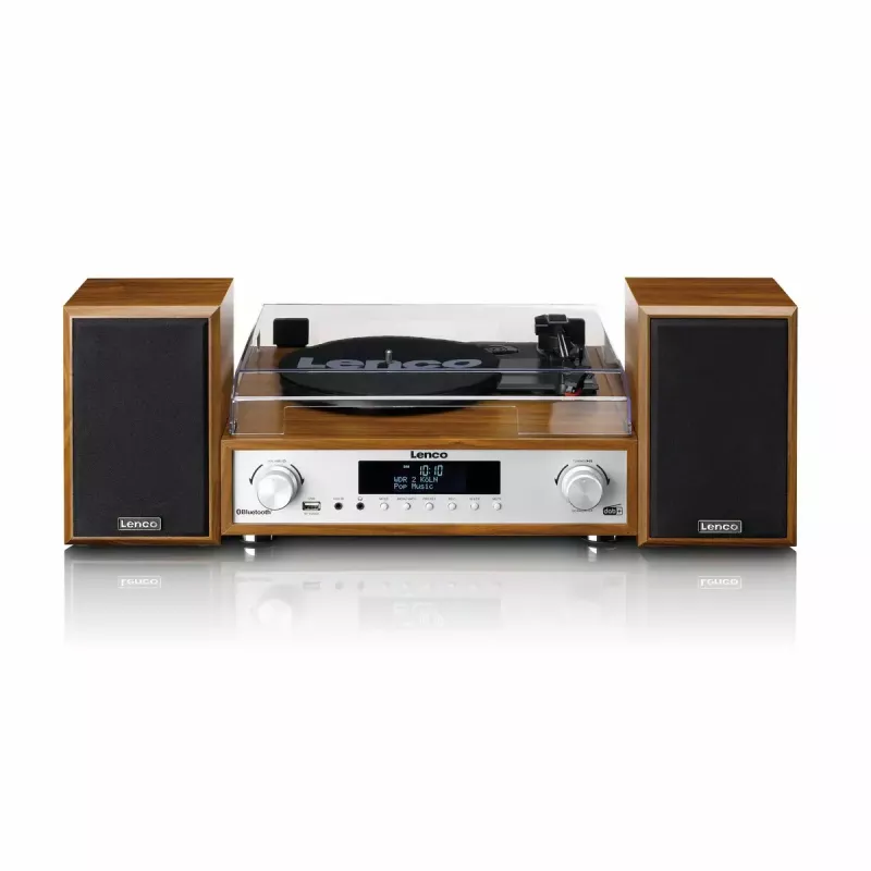 Hihnavetoinen audio-levysoitin Lenco MC-160WD