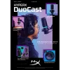 HyperX DuoCast - USB-mikrofoni (musta) - RGB-valaistus