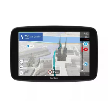 Käsikäyttöinen GPS-navigaattori TOMTOM GO 7 tuuman kosketusnäytöllä, 32 GB, Euroopan kartat, musta