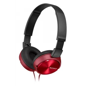Sony MDR-ZX310AP, johdollinen, 10–24 000 Hz, puhelut/musiikki, 125 g, headset, punainen