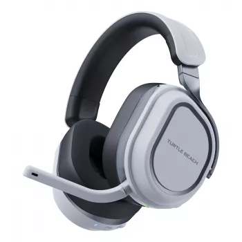 Turtle Beach Stealth 700 valkoinen PlayStation langaton gaming-headset jopa 80 tunnin akulla, Bluetoothilla, kahdella lähettimellä ja 60 mm:n kaiuttimilla PS5:lle, PS4:lle, PC:lle ja mobiililaitteille