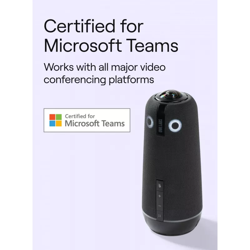 Ryhmävideoneuvottelujärjestelmä Owl Labs Meeting Owl 4+ 360 astetta 4K Ultra HD