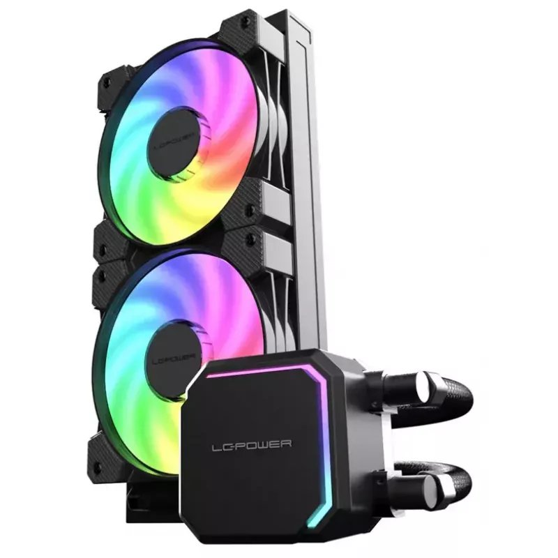 All-in-One-nestekkühler LC-Power LC-CC-240-B-ARGB 12 cm musta