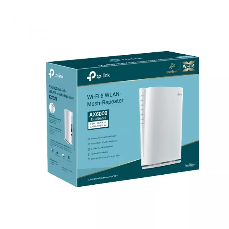 TP-Link AX6000 Mesh Wi-Fi 6 valkoinen 1000, 2500 Mbit/s