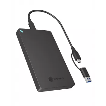 ICY BOX IB-201T-CU31 SSD-kotelo musta 2,5 tuumaa
