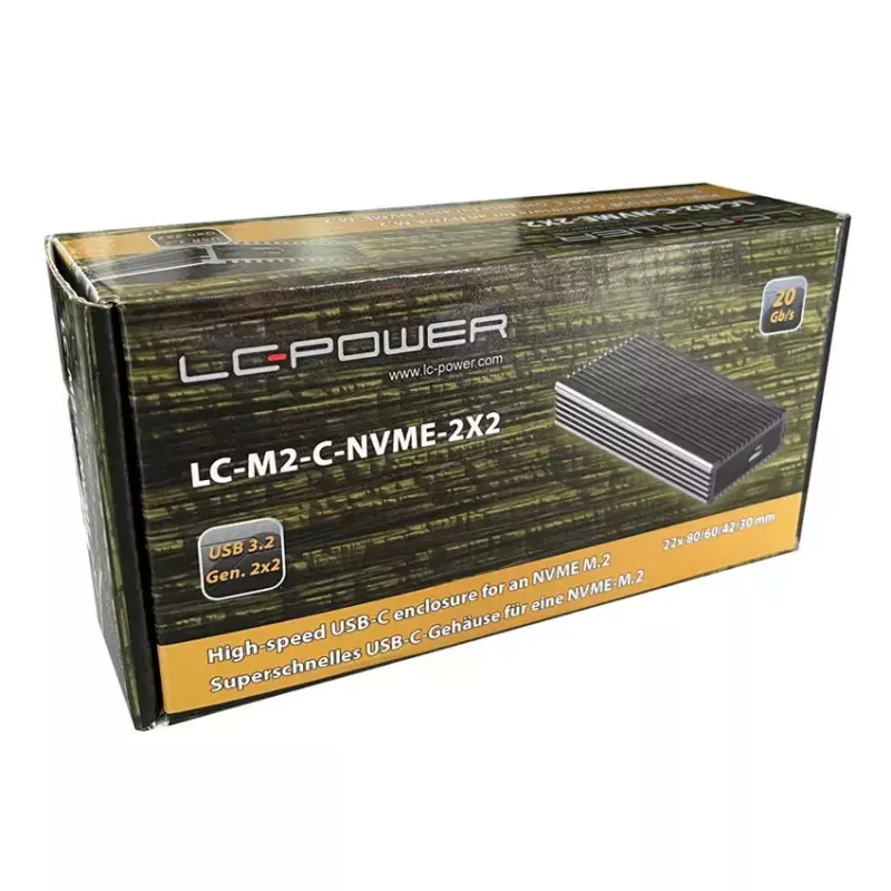 SSD-kotelo LC-Power LC-M2-C-NVME-2X2