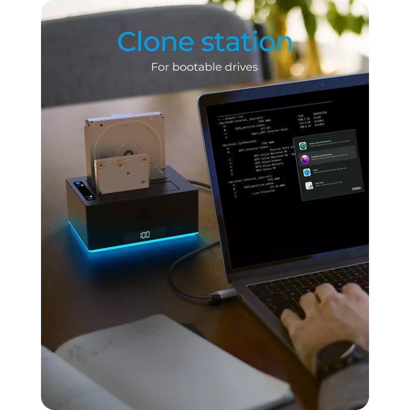 ICY BOX IB-127CL-U3 USB 3.2 Gen 1 (3.1 Gen 1) Type-B musta