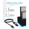 ICY BOX IB-127CL-U3 USB 3.2 Gen 1 (3.1 Gen 1) Type-B musta