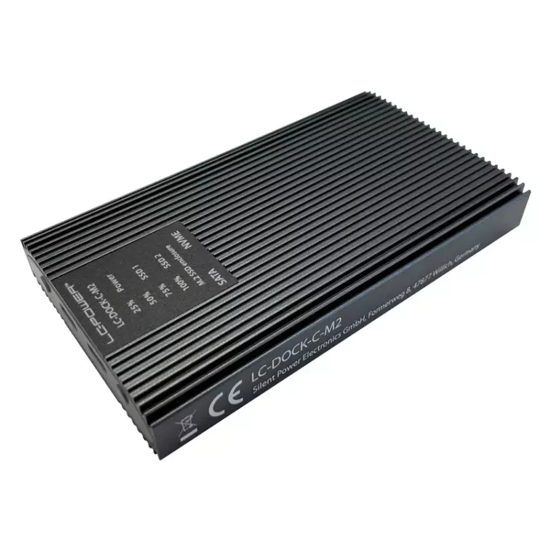 LC-Power LC-DOCK-C-M2 USB 3.2 -telakointiasema M.2 NVMe- ja SATA-SSD-levyille