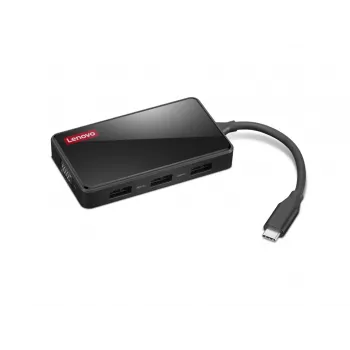 Kannettavan telakka Lenovo GX91M73945 johdollinen USB 3.2 Gen 1 Type-C musta 4K Ultra HD