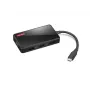 Kannettavan telakka Lenovo GX91M73945 johdollinen USB 3.2 Gen 1 Type-C musta 4K Ultra HD
